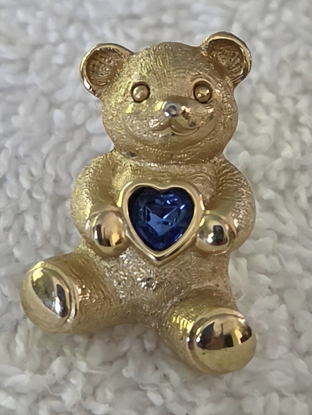 Vintage Gold Tone Brooch Pin Lot 10pc Teddy Bear(Avon) & Calla Lily Bouquet&more - Picture 4 of 14
